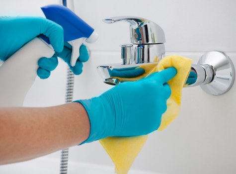 Deep cleaning process for commercial carpets in The Hale workspace